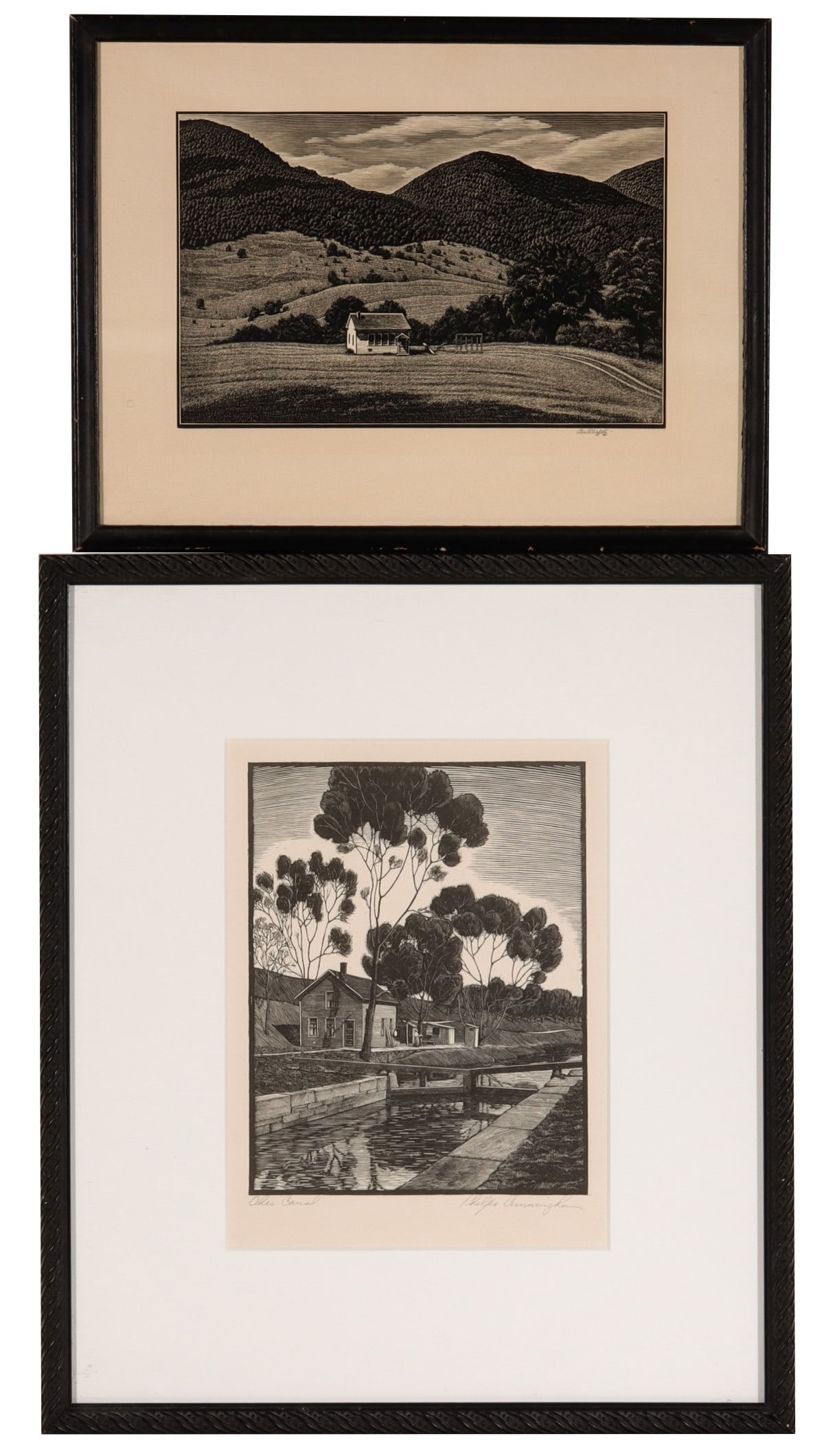 ASA CHEFFETZ & PHELPS CUNNINGHAM WOOD ENGRAVINGS (1 of 14)