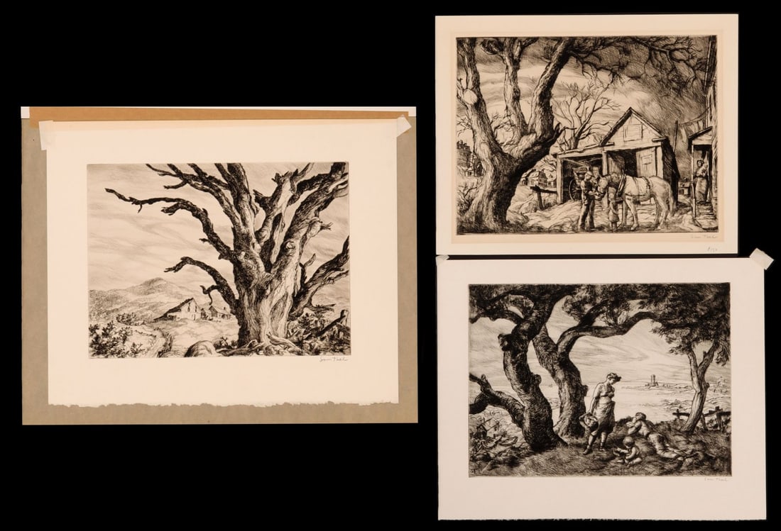 SAM THAL (1903-1964) THREE PENCIL SIGNED PRINTS (1 of 20)