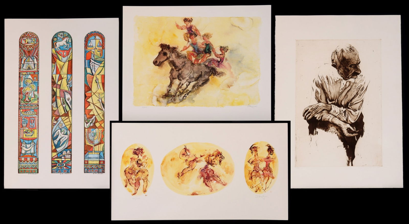 CHAIM GROSS, IRVING AMEN, HARRY MCCORMICK SIGNED PRINTS (1 of 20)