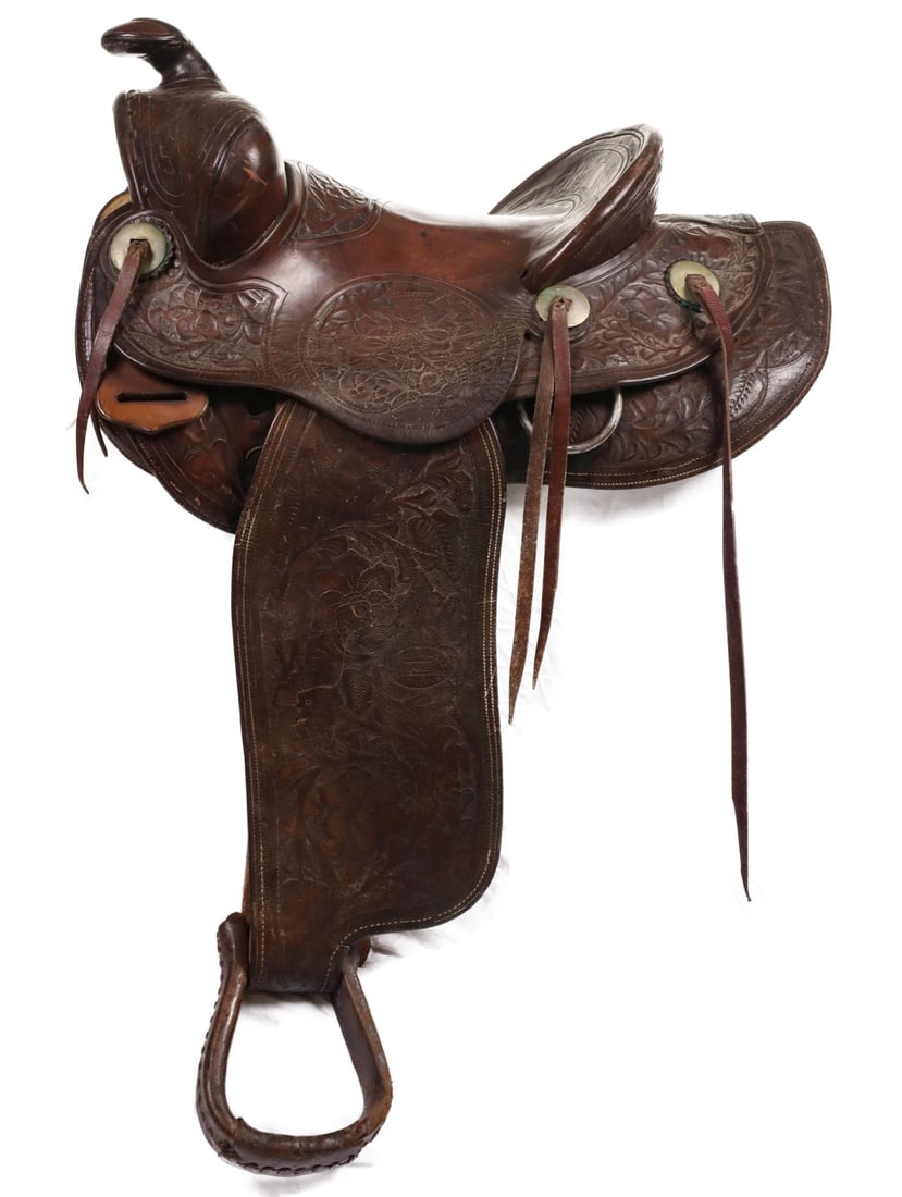 SHIPLEY NO. 325 SADDLE WITH 'SPECIAL ROPING' TREE (1 of 13)