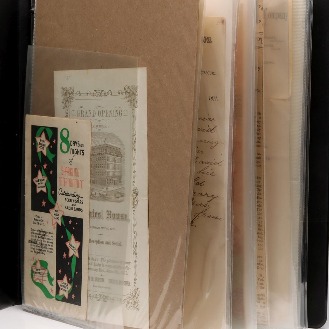 RARE & INTERESTING KC HISTORY EPHEMERA AND TRADE CARDS (1 of 1)