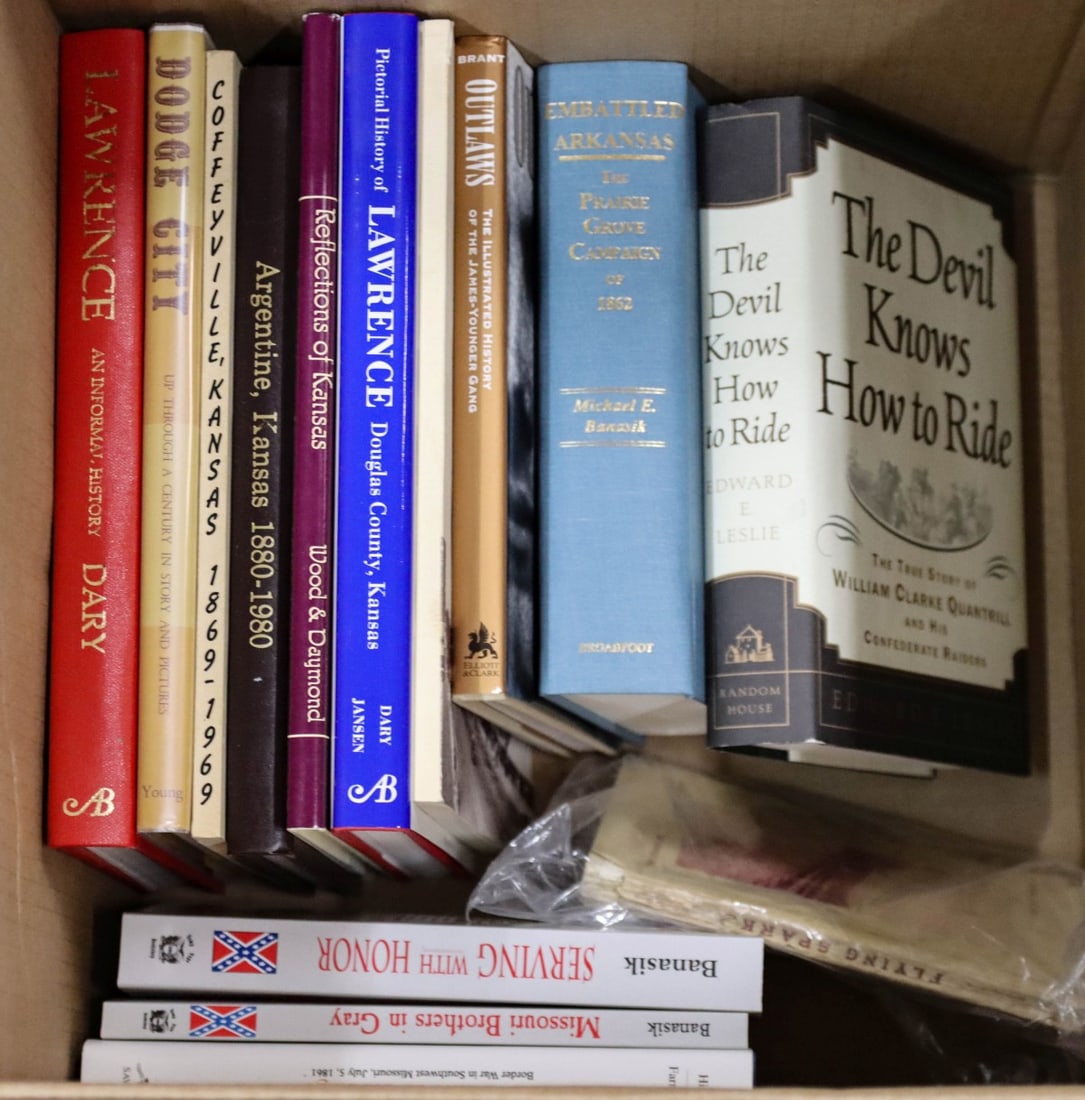 POST CIVIL WAR MID-AMERICA SUBJECT MATTER BOOK LOT: Provenance: John Royle Trust and Living Estate, Independence, Missouri. Without proof of exemption, be aware that internet sales tax applies to all Internet transactions and local sales tax may apply 
