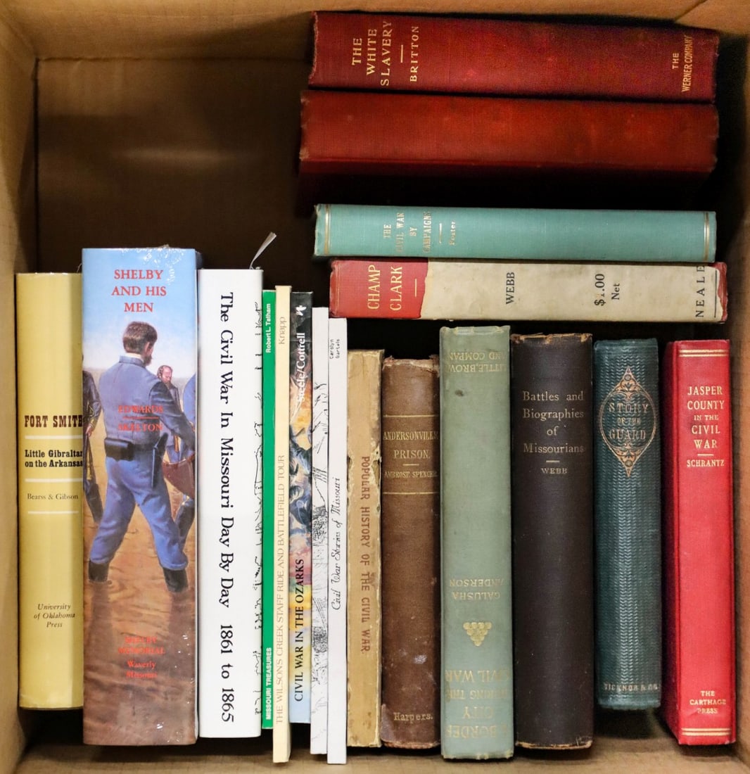 MISSOURI IN THE CIVIL WAR, ANDERSONVILLE, OTHER BOOKS: Provenance: John Royle Trust and Living Estate, Independence, Missouri. Without proof of exemption, be aware that internet sales tax applies to all Internet transactions and local sales tax may apply 