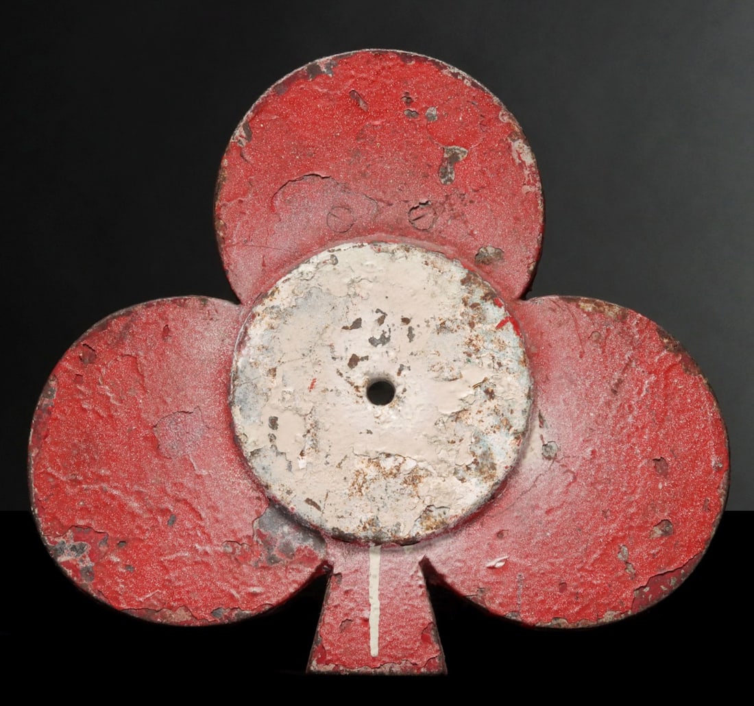 CLUBS PLAYING CARD SUIT IRON SHOOTING GALLERY TARGET (1 of 12)