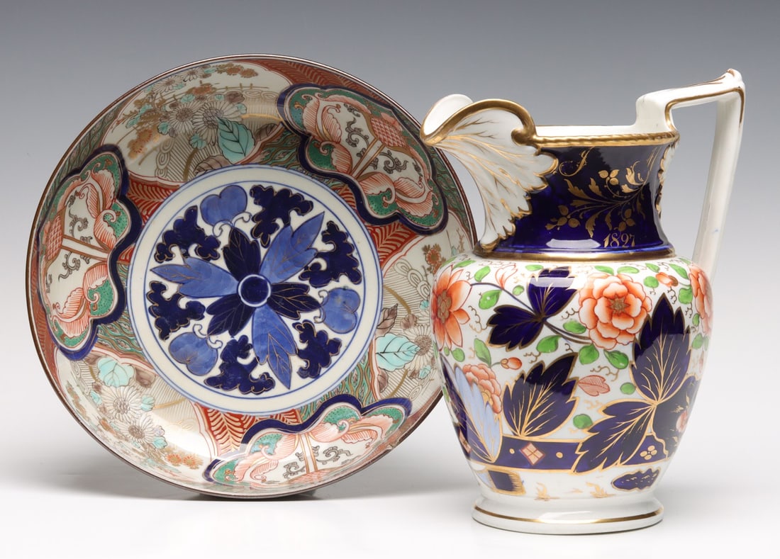 BRIGHTLY COLORED IMARI AND STAFFORDSHIRE PORCELAIN (1 of 20)