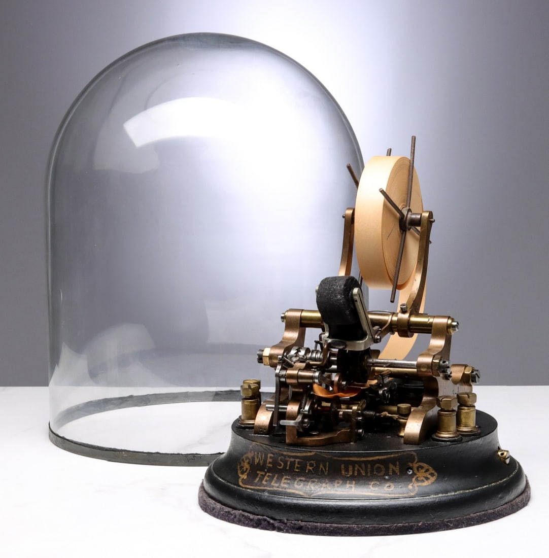 A 19C. WESTERN UNION TELEGRAPH STOCK TICKER MODEL 3-A (1 of 13)