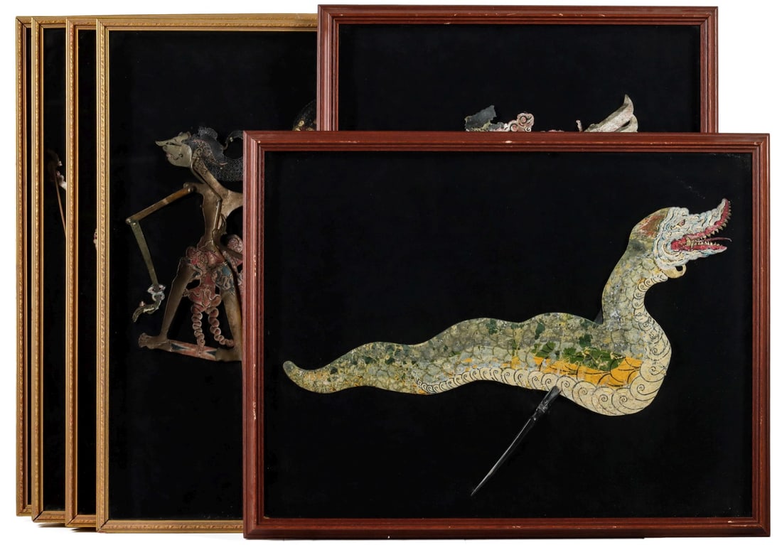 A COLLECTION OF FOURTEEN INDONESIAN SHADOW PUPPETS (1 of 19)