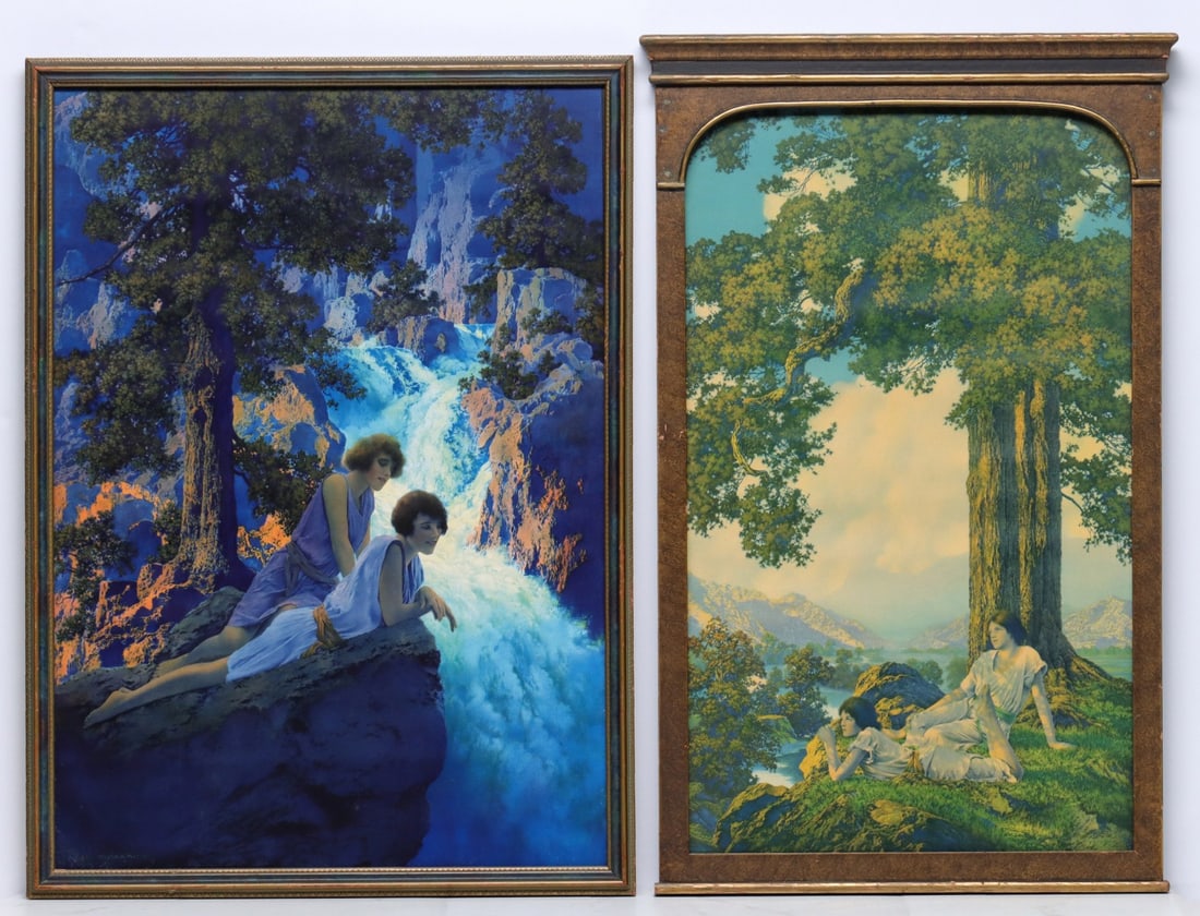 TWO ORIGINAL CIRCA 1930 PRINTS AFTER MAXFIELD PARRISH (1 of 18)