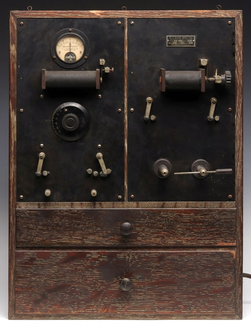 EARLY 1900s E. J. ROSE QUACK ELECTROTHERAPY DEVICE (1 of 13)