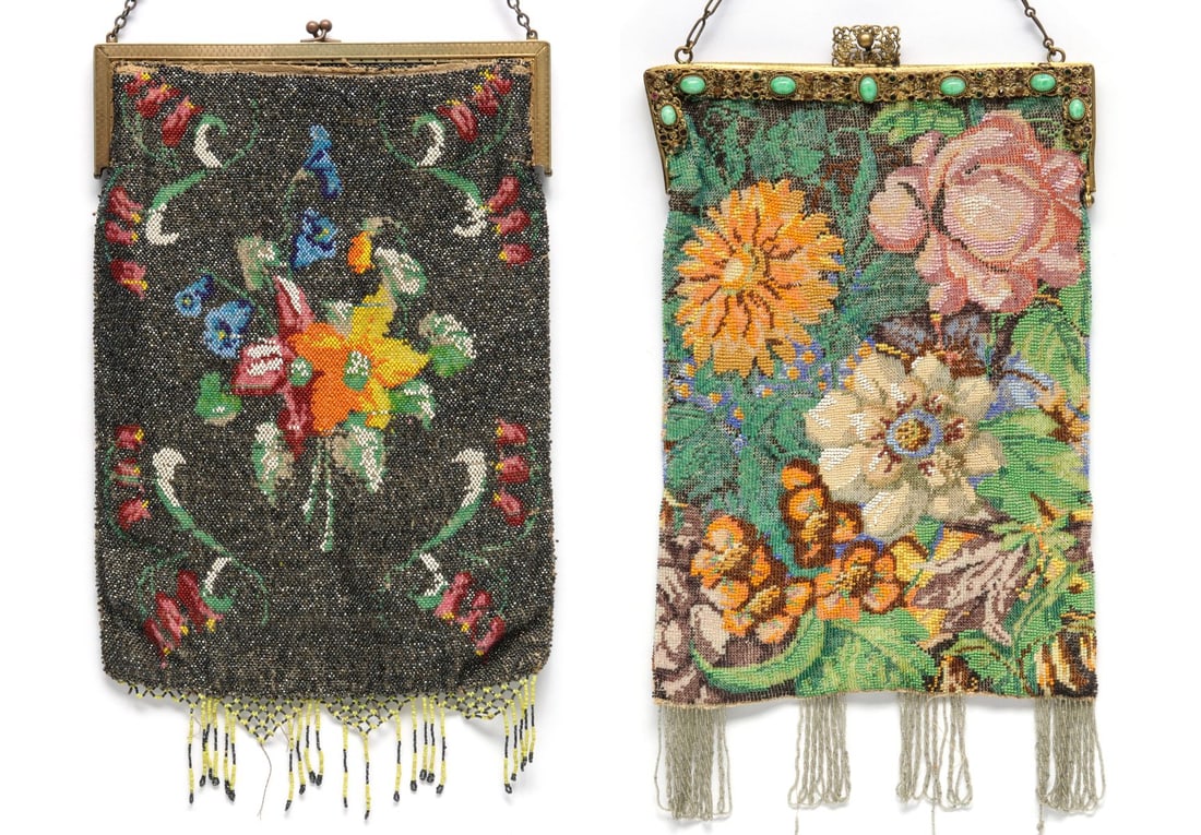 TWO LARGE 1920s FRENCH BEADED BAGS (1 of 20)