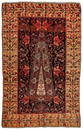 A FINE PERSIAN MALAYER PRAYER RUG WITH CYPRESS C. 1860