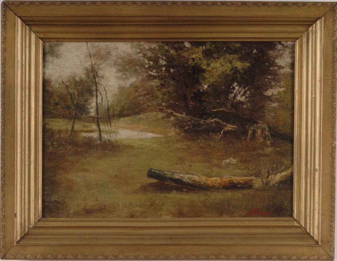 GEORGE HERBERT BAKER (1878-1943) OIL ON CANVAS: Signed 'G.H. Baker' lower right corner, 10 x 14 inches, 13.5 x 17.5 inch frame.