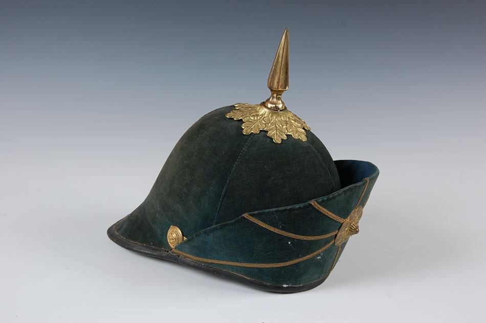 THAI MILITARY DRESS HELMET: 9 x 10 inches.