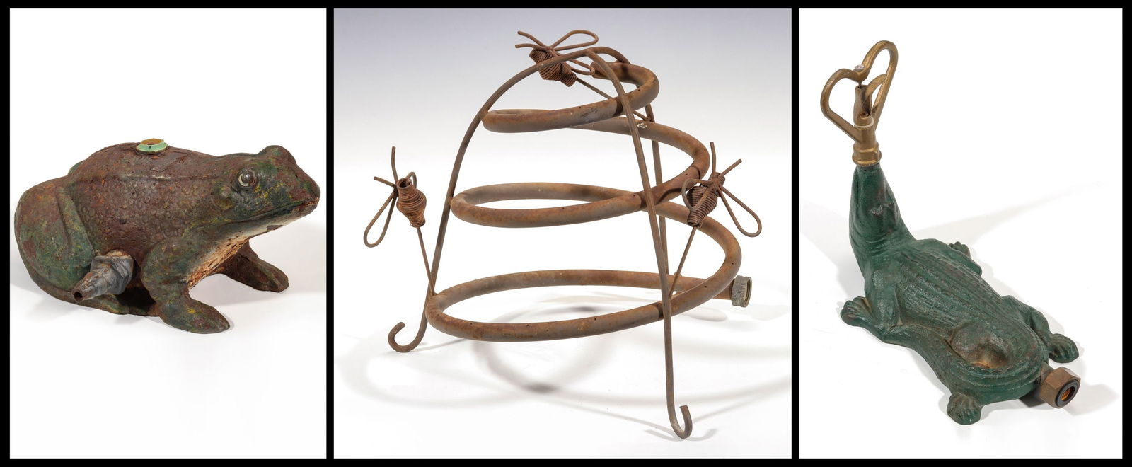 RARE BEE SKEP, FROG AND ALLIGATOR LAWN SPRINKLERS (1 of 20)