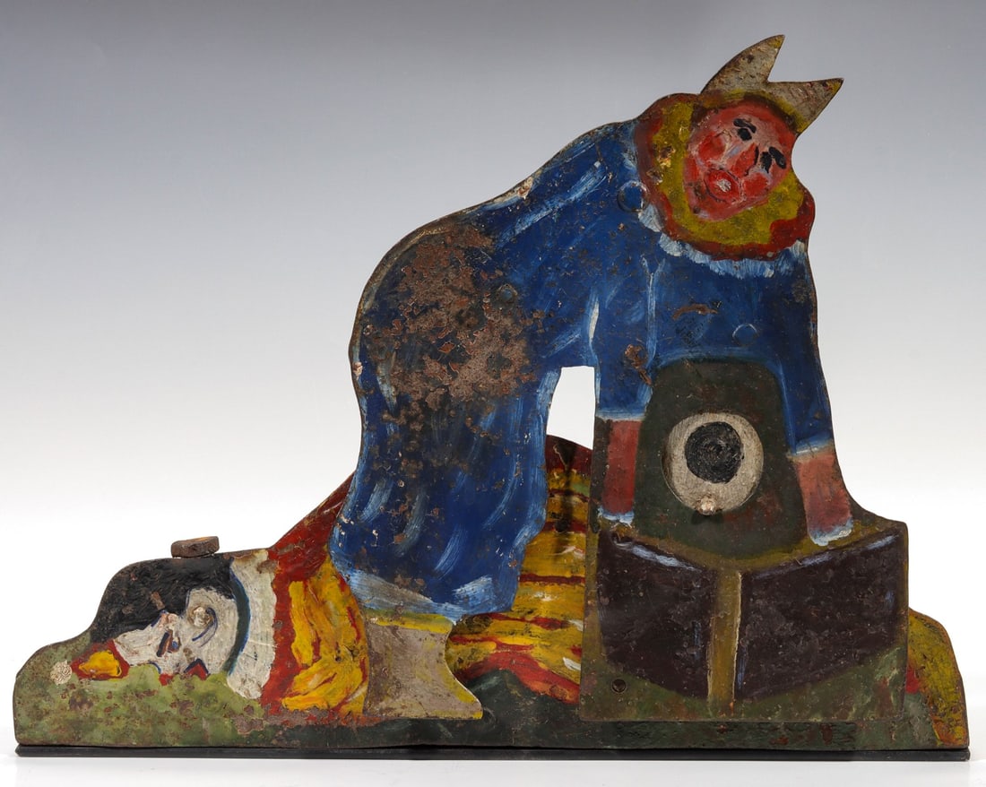 EARLY 20C. MECHANICAL ANIMATED SHOOTING GALLERY TARGET (1 of 11)