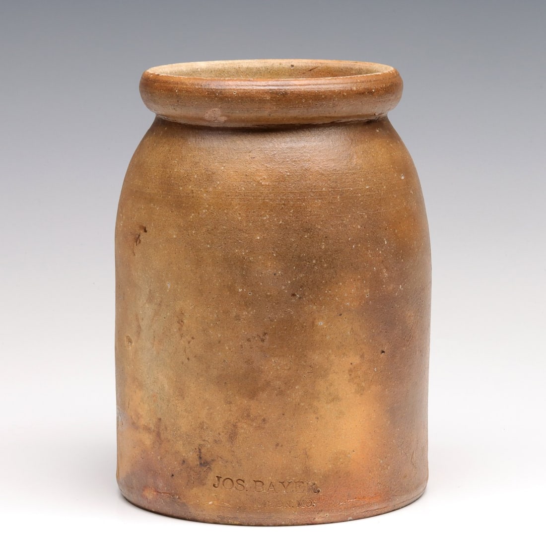 A STONEWARE JAR STAMPED JOS. BAYER WASHINGTON MO (1 of 10)