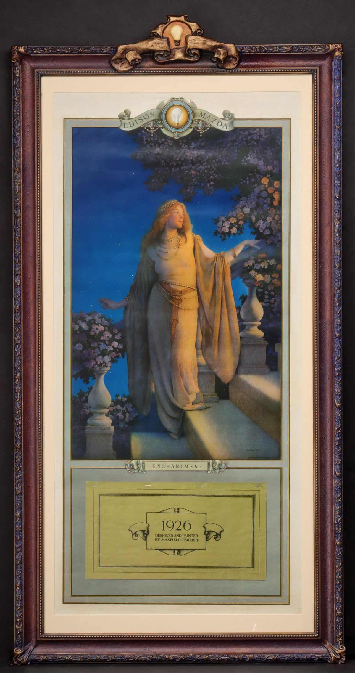 MAXFIELD PARRISH 'ENCHANTMENT' LG.EDISON MAZDA CALENDAR (1 of 12)