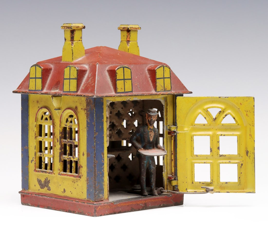 J & E STEVENS MECHANICAL 'NOVELTY BANK' CIRCA 1873 (1 of 14)