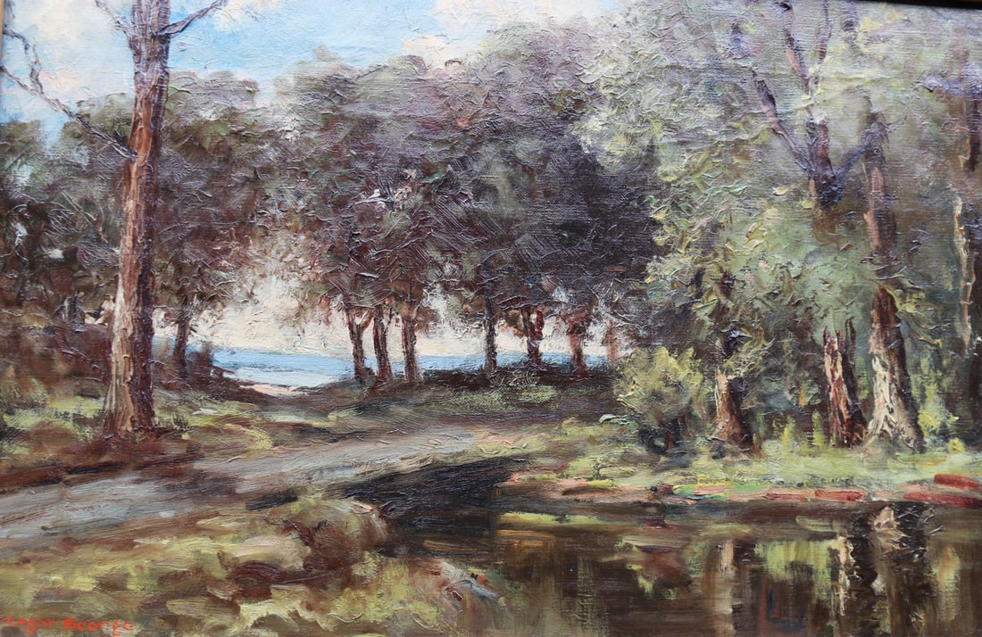 SAMUEL EDGAR GEORGE (1876-1944) OIL ON CANVAS (1 of 7)