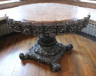 A FINE AND RARE 19TH CENT CHINESE ROSEWOOD CENTER TABLE