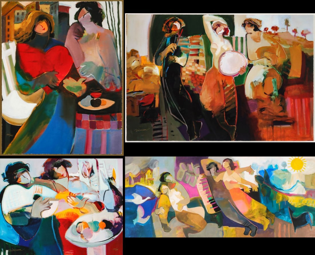 HESSAM ABRISHAMI (BORN 1951) PRINTS ON CANVAS LOCAL P/U (1 of 20)