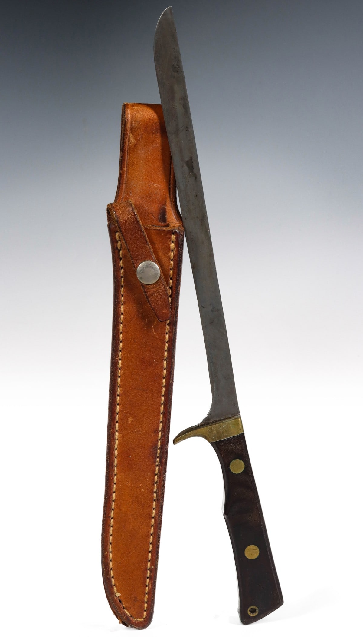 A JIMMY LILE HAND MADE FILLET KNIFE WITH SHEATH (1 of 7)