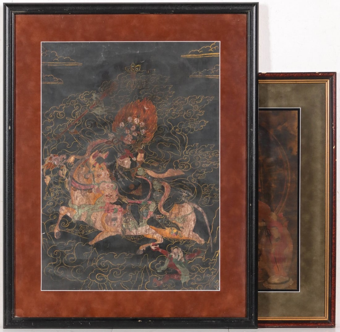 TWO 18TH/19TH CENTURY TIBETAN THANGKAS (1 of 6)