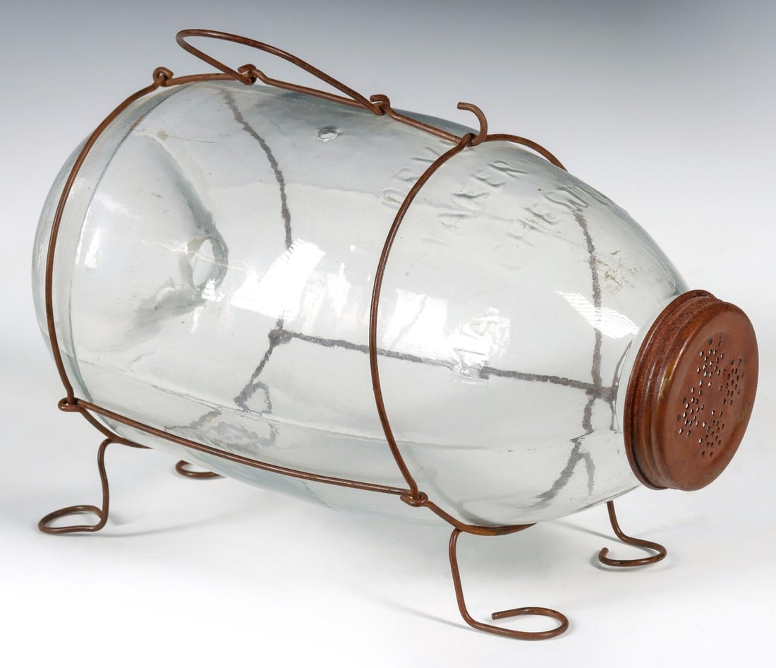 FLASS MINNOW TRAP EMBOSSED C. F. ORVIS MANCHESTER (1 of 5)