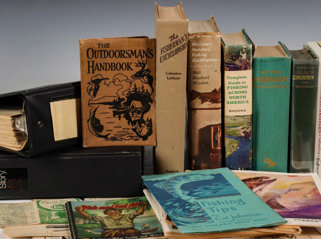 A COLLECTION OF BOOKS ON FISHING INCL STREATERS CATALOG (1 of 9)