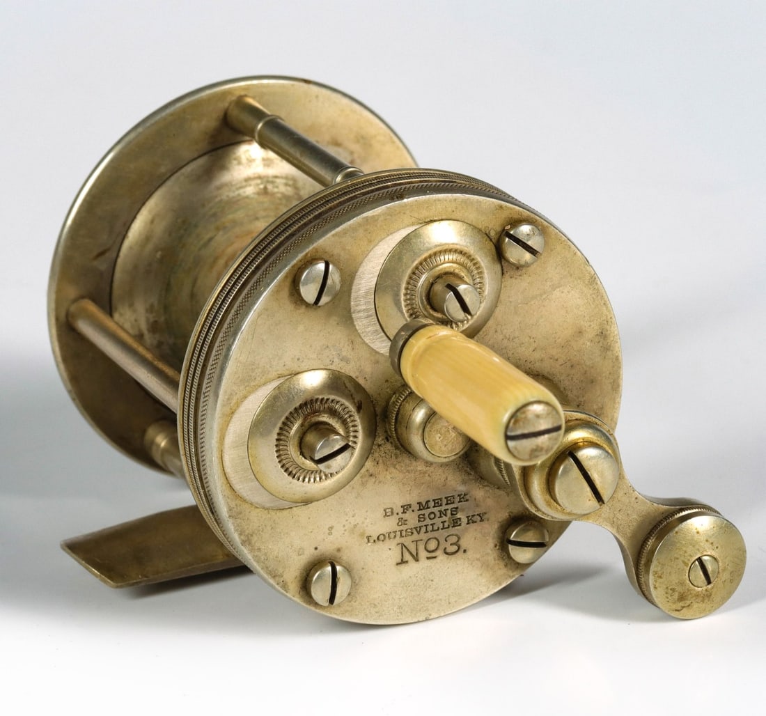 B.F. MEEK AND SONS NO. 3 BAIT CASTING REEL (1 of 5)