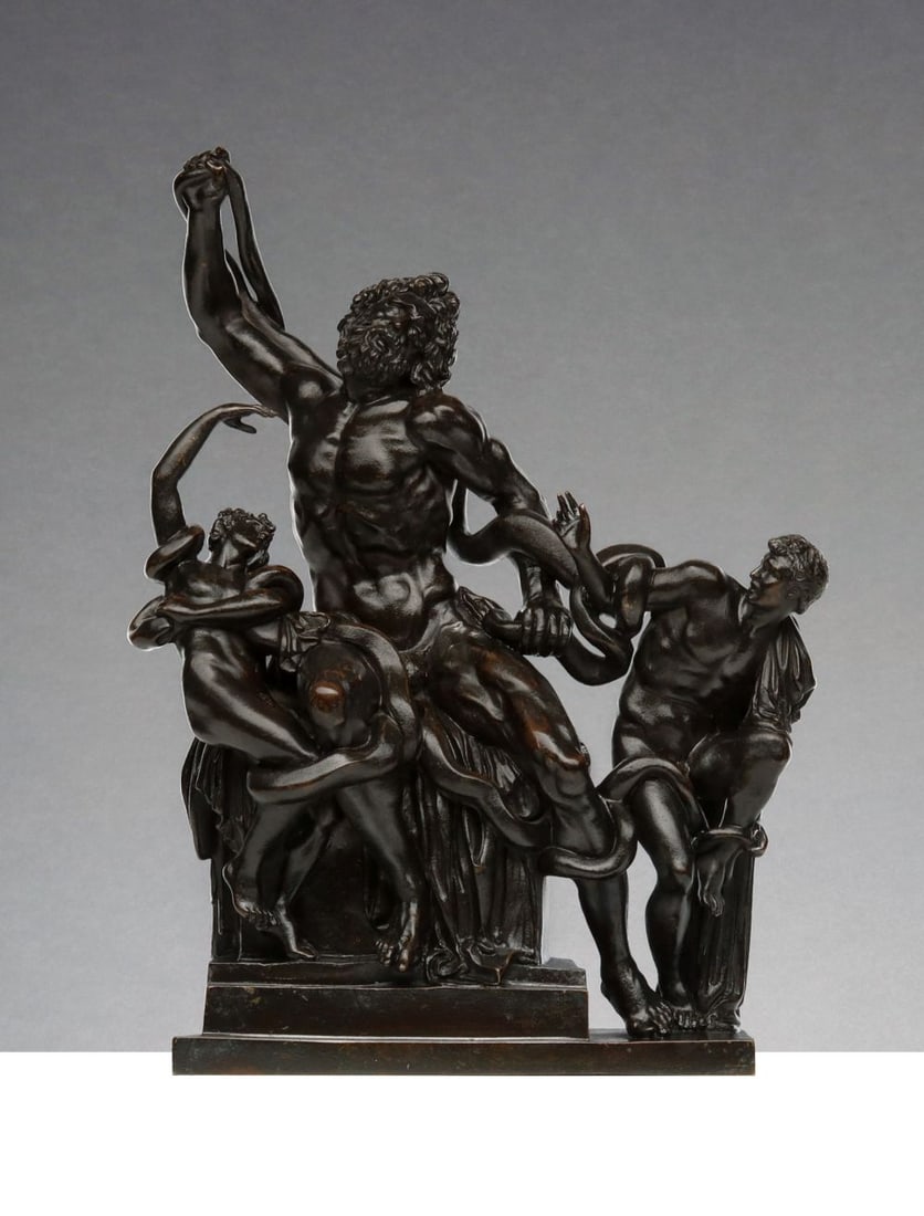 GRAND TOUR RIGHETTI WORKSHOP LAOCOON BRONZE GROUP 1811 (1 of 16)