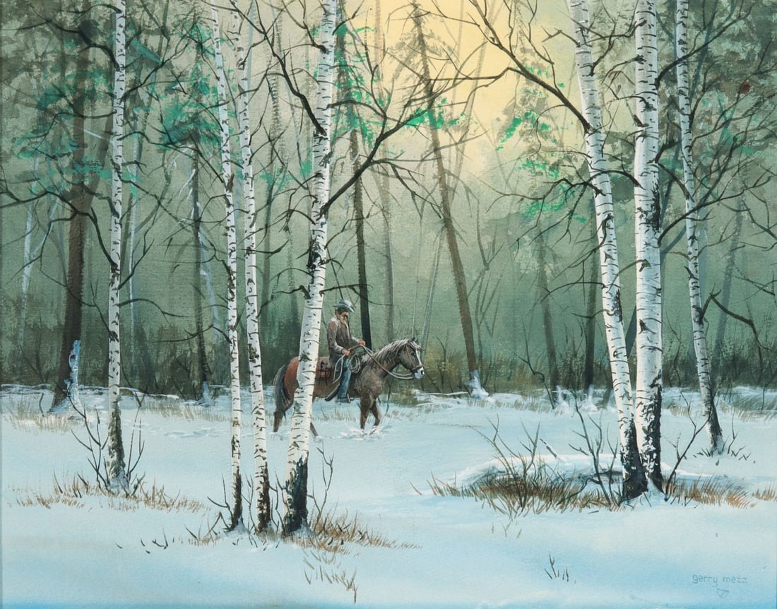 GERRY METZ (1943-2018) WATERCOLOR WITH GOUACHE (1 of 11)