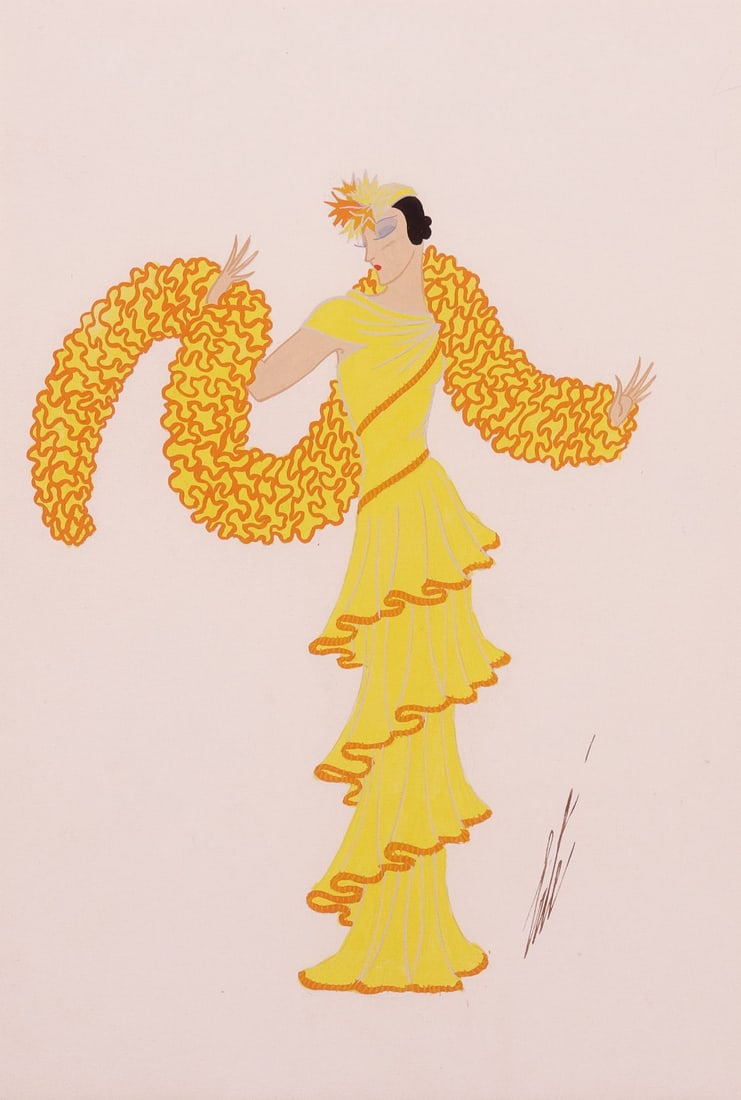ERTE ROMAIN DE TIRTOFF (1892-1990) GOUACHE ON PAPER (1 of 20)