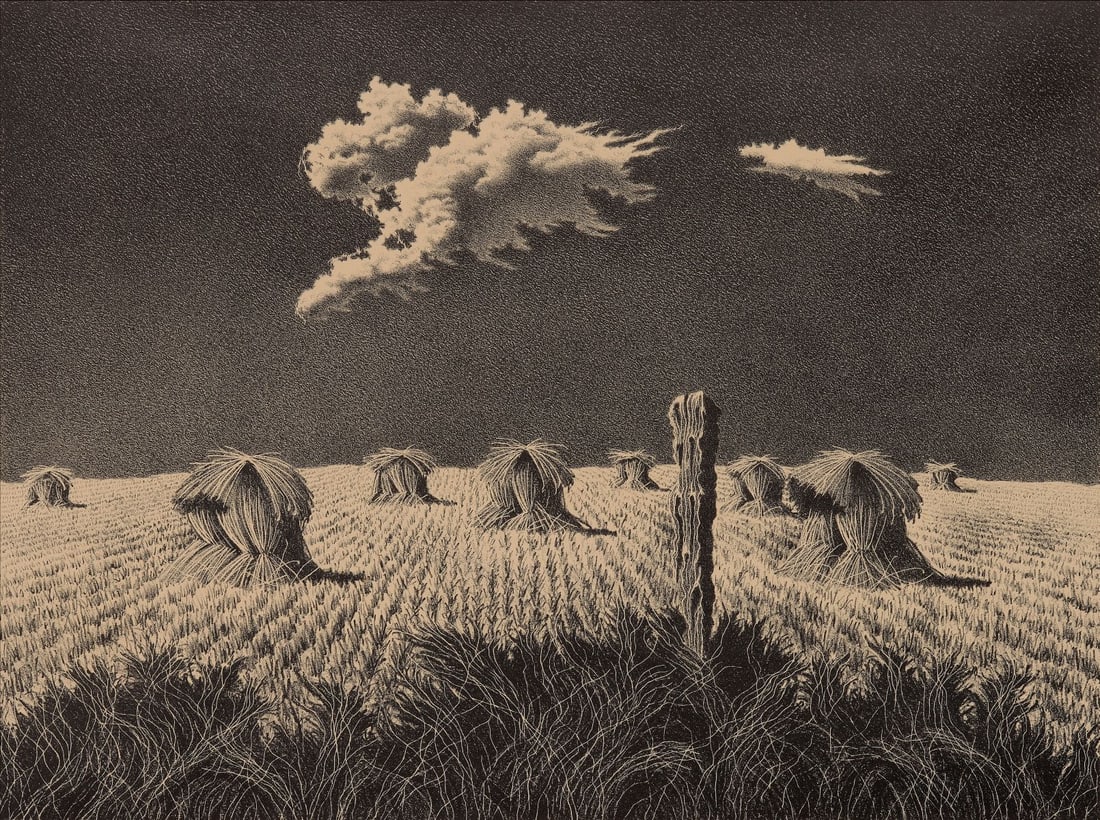 JOHN COX (1915-1990) PENCIL SIGNED LITHOGRAPH (1 of 13)