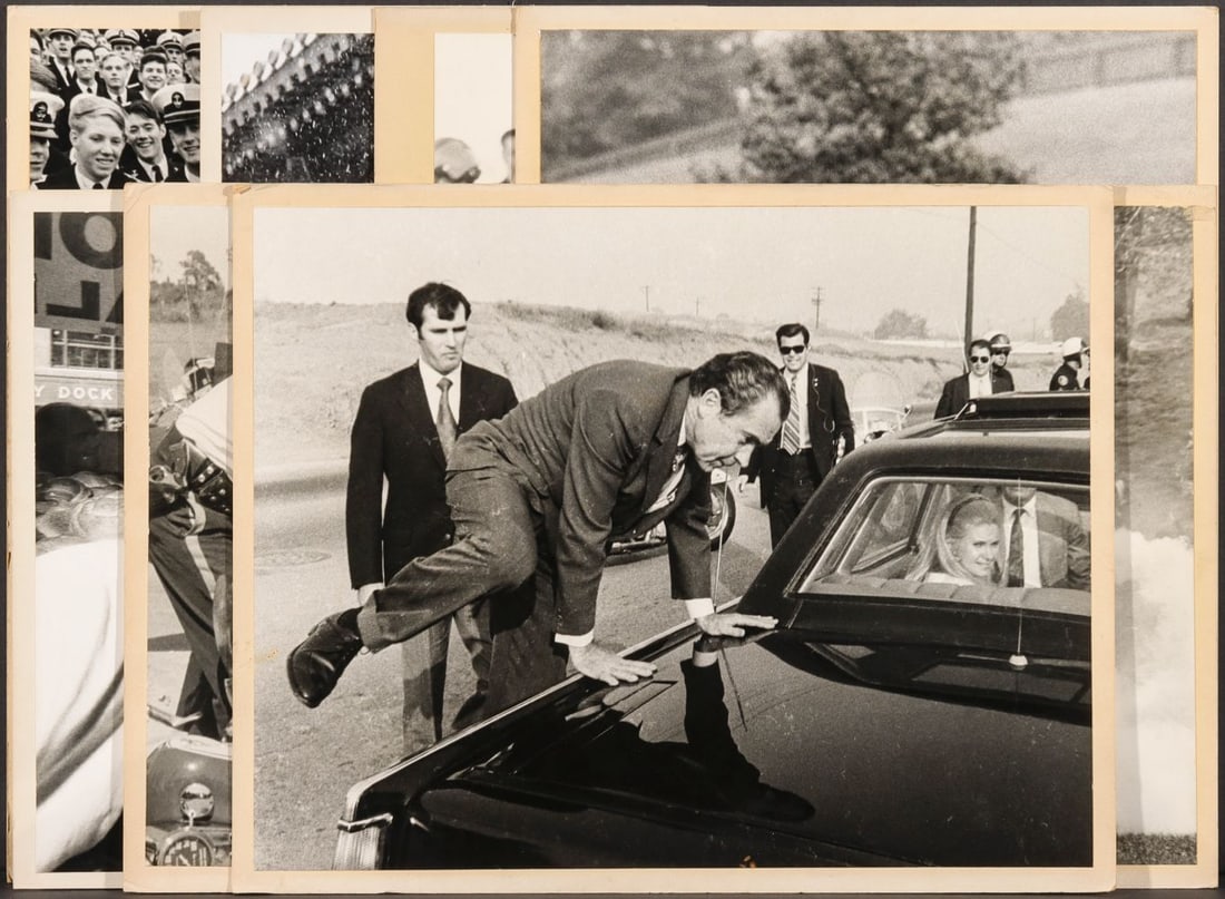 UPI PHOTOS NIXON, GOLDWATER, KENNEDYS, PROTESTERS 1970 (1 of 20)