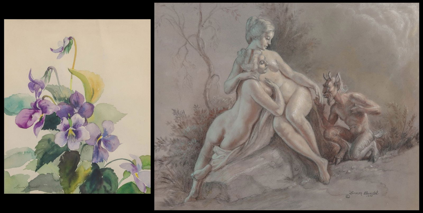 LENNON R. BANDEL (1906-2004) TWO WORKS ON PAPER (1 of 20)