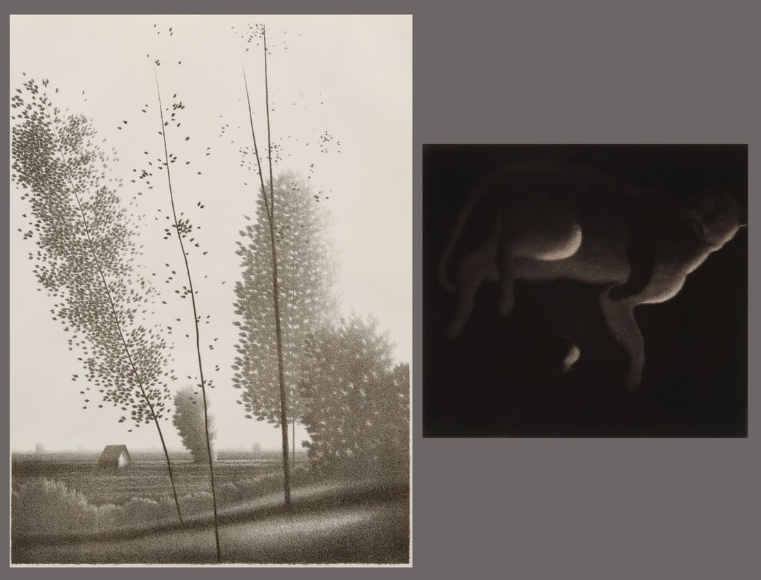 ROBERT KIPNESS (B 1931) PENCIL SIGNED LITHO & MEZZOTINT (1 of 20)