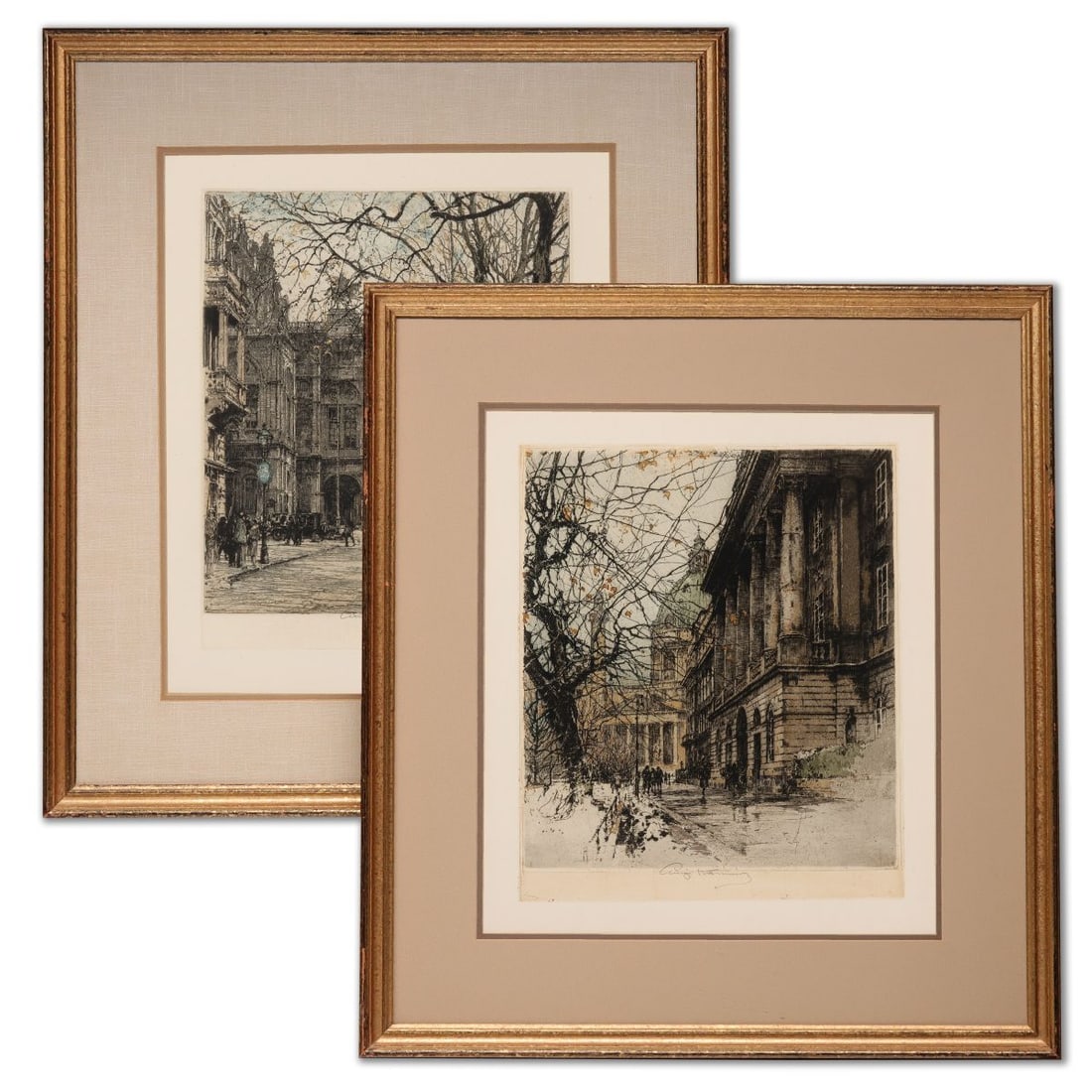 LUIGI KASIMIR (1881-1962) PENCIL SIGNED ETCHINGS (2) (1 of 19)