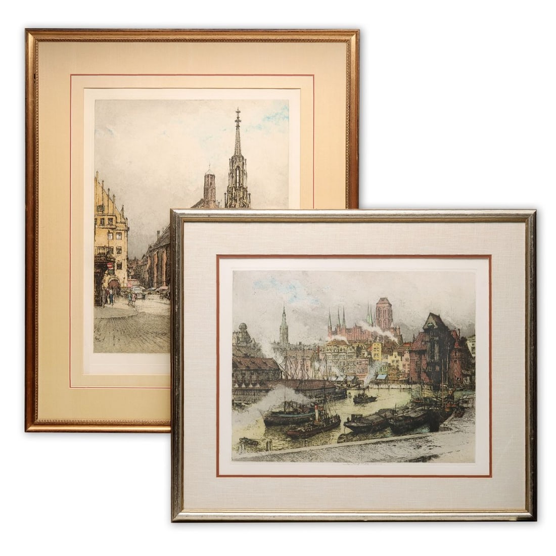 LUIGI KASIMIR (1881-1962) PENCIL SIGNED ETCHINGS (2) (1 of 18)