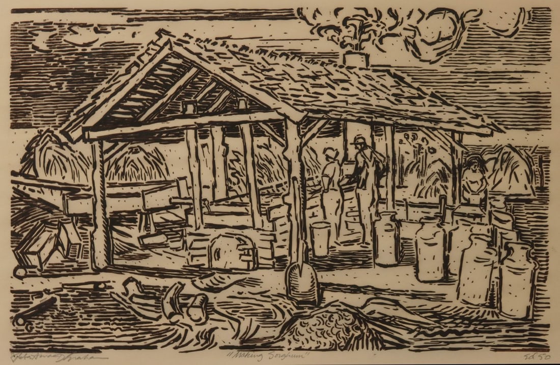 ROB'T MACDONALD GRAHAM PRINT, PARIS STREET PAINTING (1 of 15)