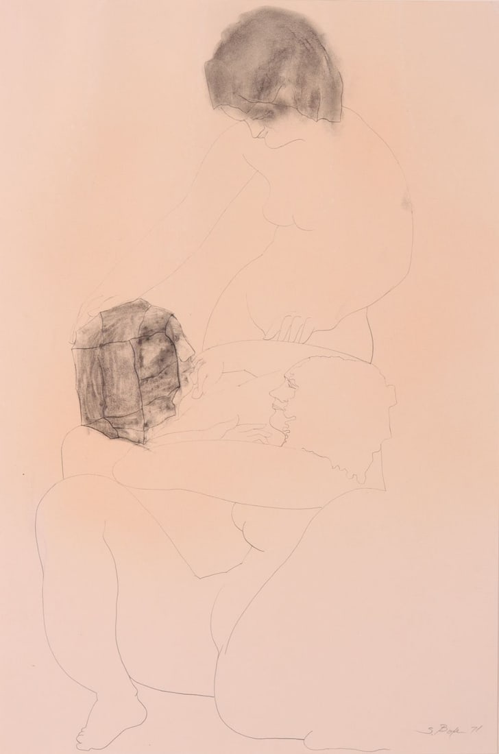 STANLEY BOXER( 1926-2000) GRAPHITE ON PAPER (1 of 5)