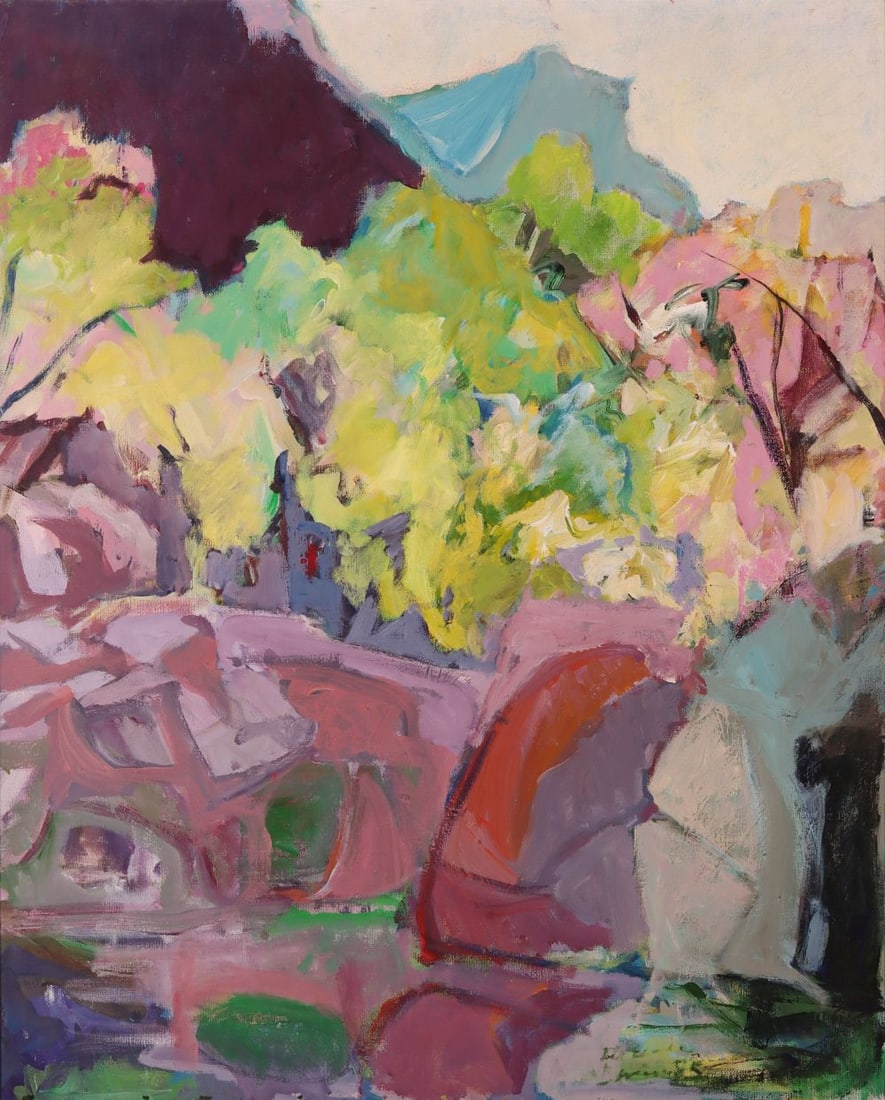 FLORENCE LEVINE (1924-2015) OIL ON CANVAS (1 of 5)