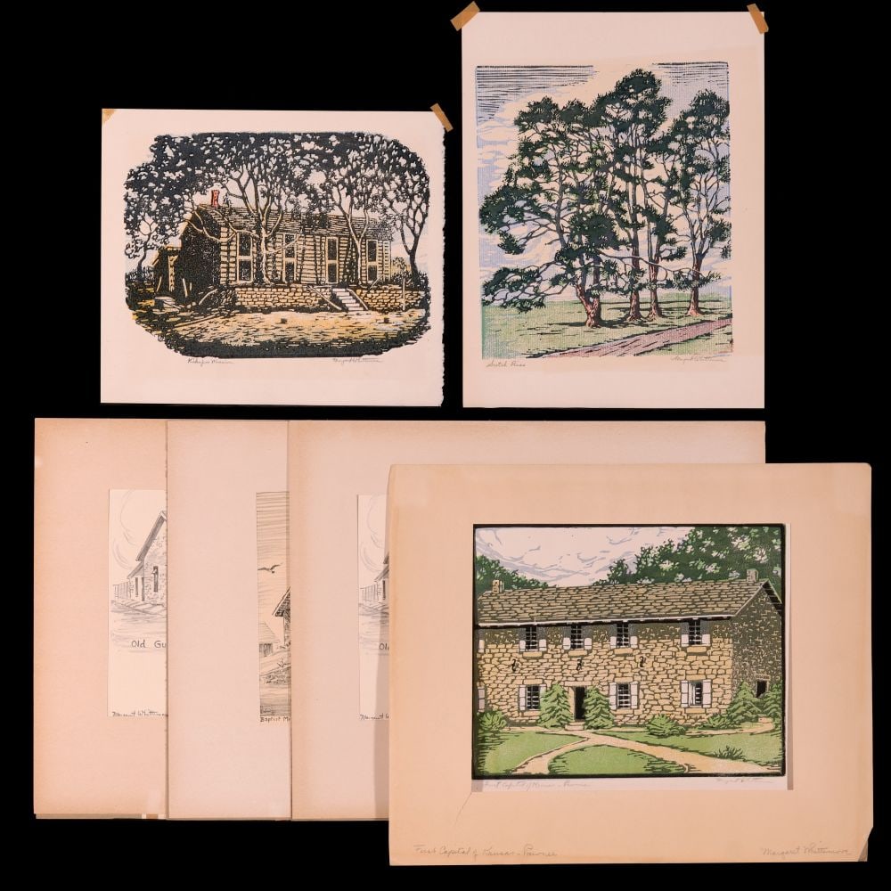 MARGARET WHITTEMORE (1897-1983) LITHOS AND WOODBLOCKS (1 of 10)