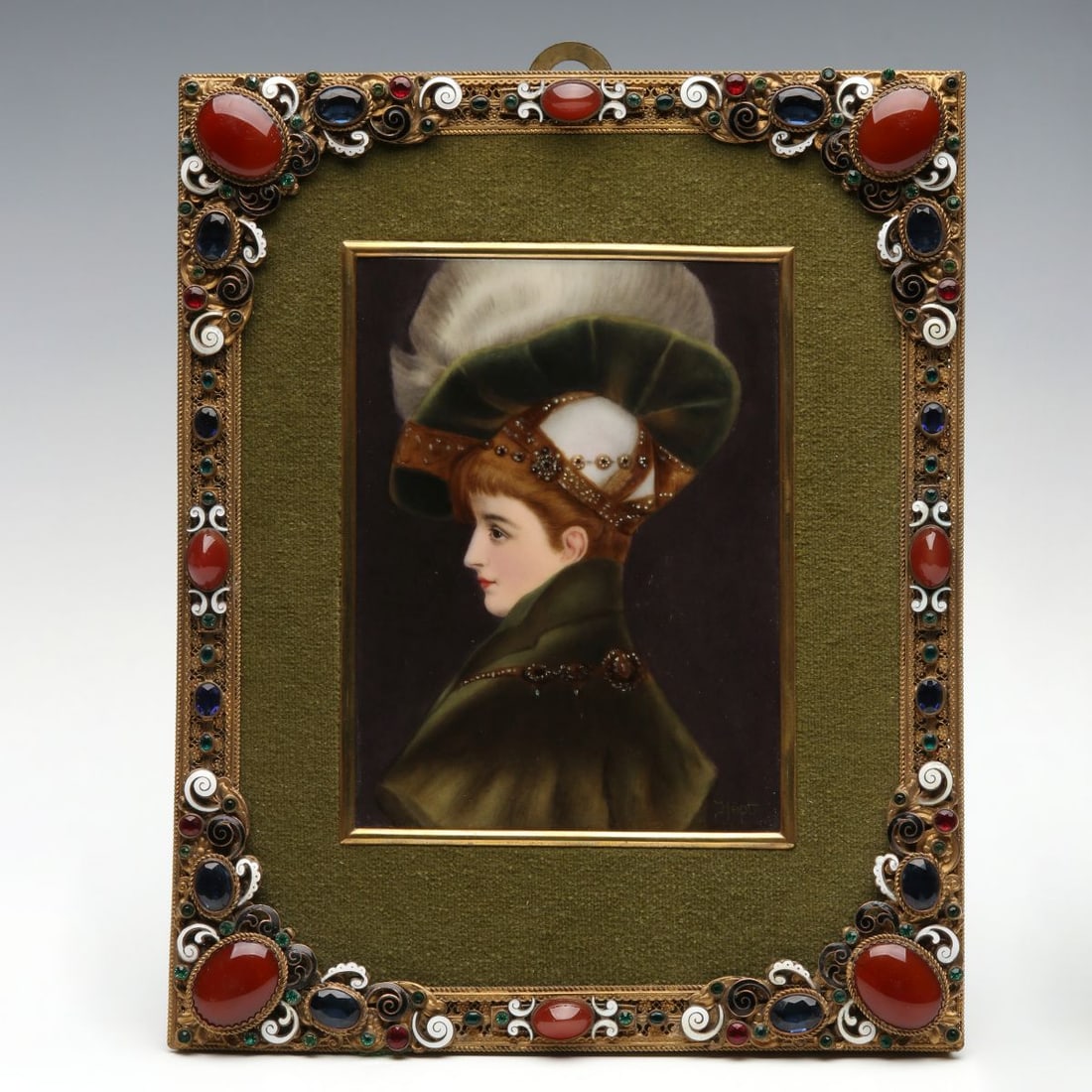 KPM PAINTED PORCELAIN PLAQUE AFTER HANS MAKART (1 of 13)