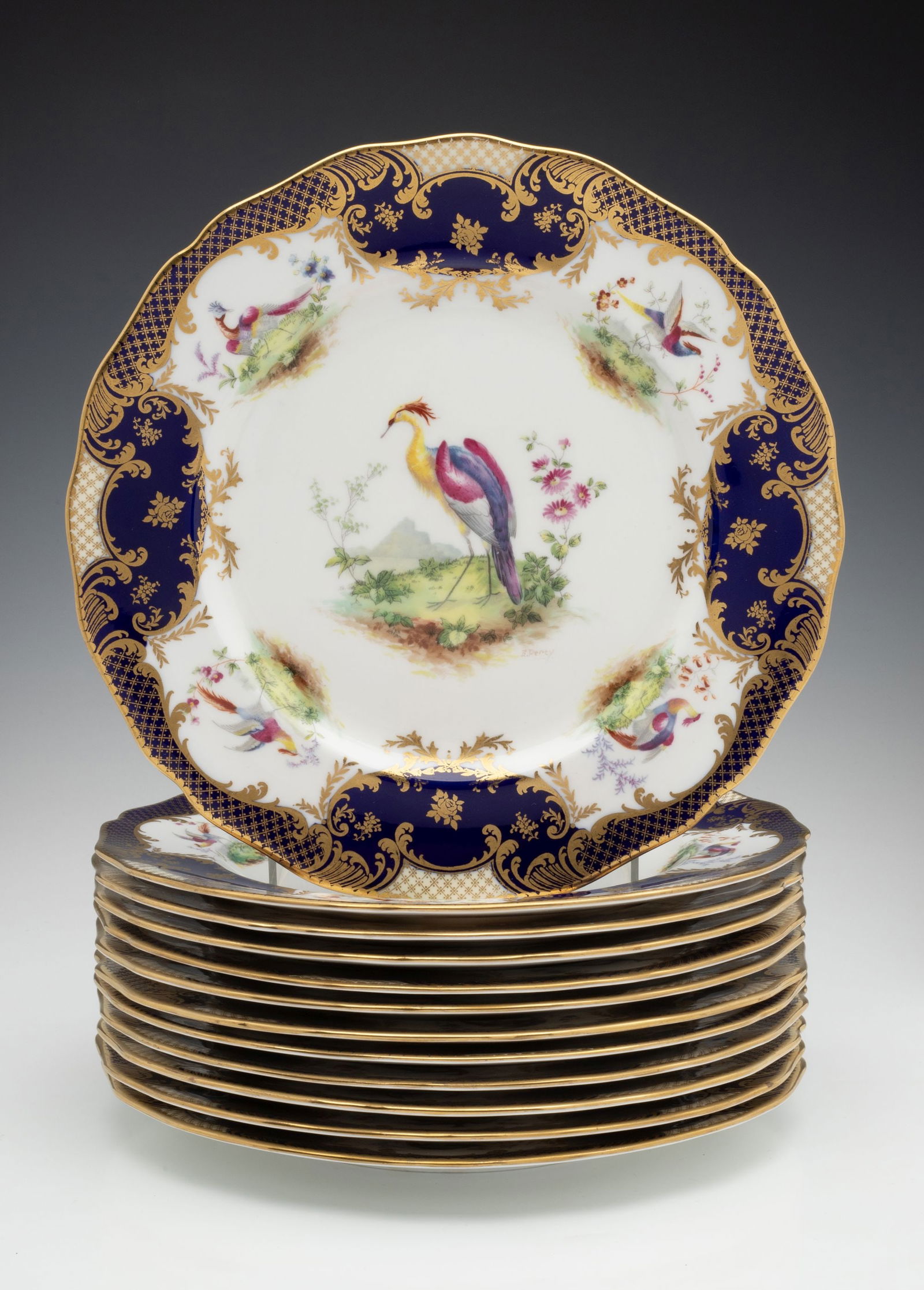 ROYAL DOULTON E. PERCY SERVICE PLATES FOR TIFFANY & CO. (1 of 20)