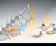 A COLLECTION OF INTERESTING MOSER AND OTHER ART GLASS