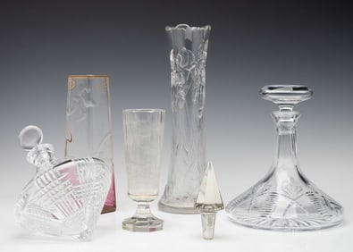 MOSER AND OTHER CRYSTAL ART GLASS 1900 to 1970