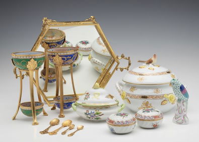 HEREND AND OTHER LATE 20TH CENTURY PORCELAIN