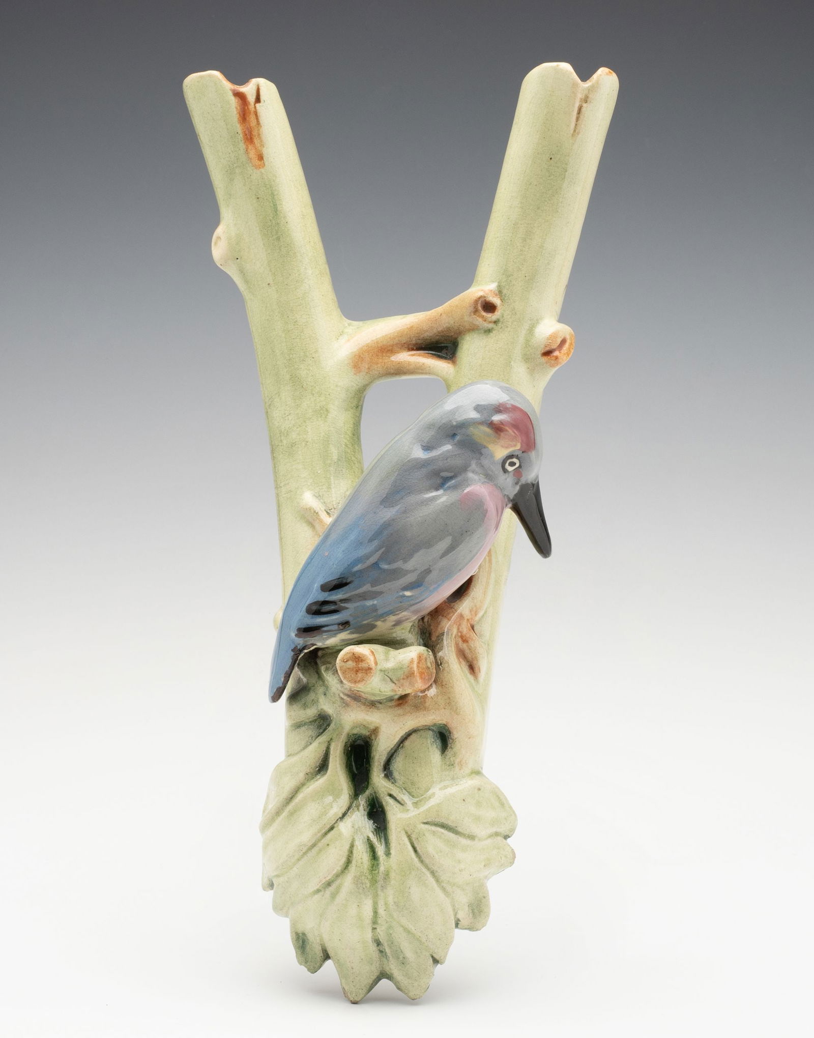 A VERY RARE WELLER BRIGHTON ART POTTERY WALL POCKET (1 of 10)