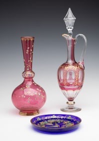 MOSER AND OTHER HIGH QUALITY 19TH CENTURY ART GLASS